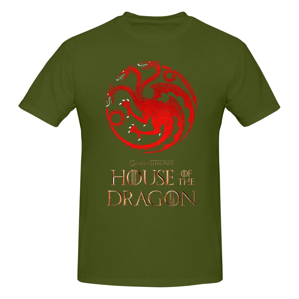 House Of The Dragon T Shirt Streetwear Plus Size Cotton Crewneck Short Sleeve Custom Anime Shirt